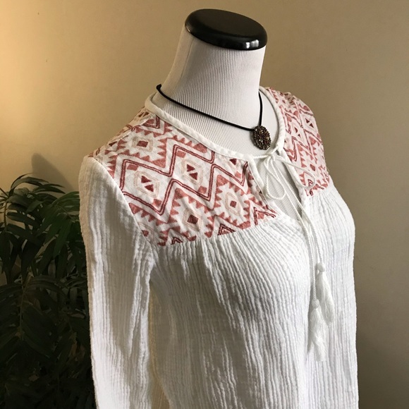 🌵Knox Rose/Long sleeve Peasant lightweight Top - Picture 2 of 6